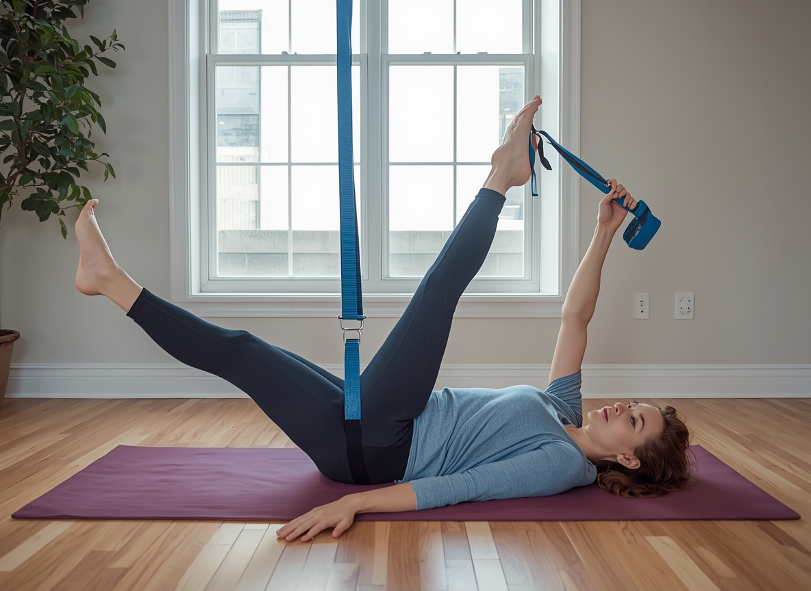 Stylized figure in a gentle forward fold